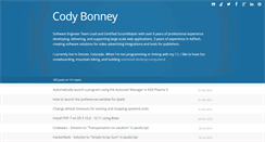 Desktop Screenshot of codybonney.com