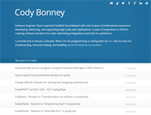 Tablet Screenshot of codybonney.com